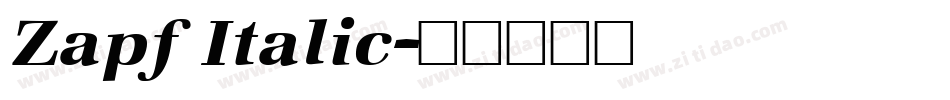 Zapf Italic字体转换